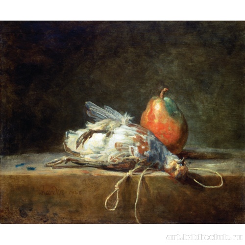Натюрморт с грушей и куропаткой