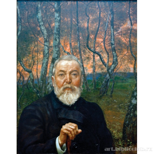 Автопортрет в березовом лесу