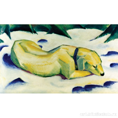 Собака на снегу