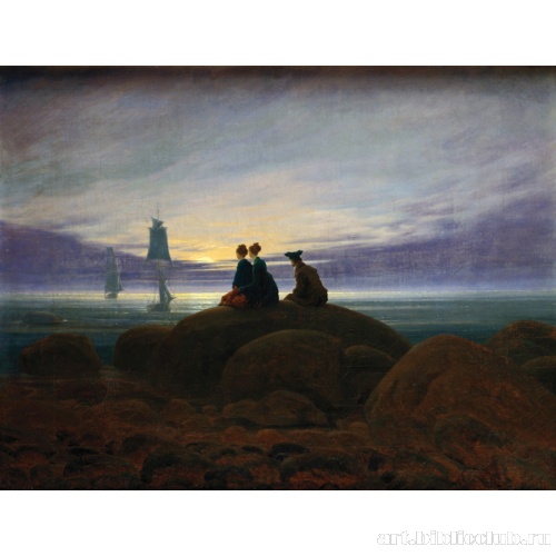 Восход луны над морем