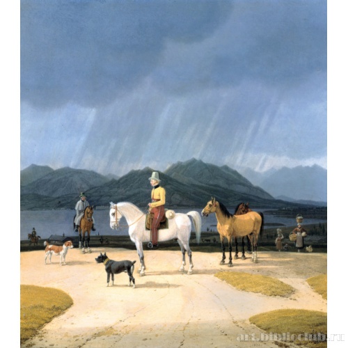 Всадники у озера Тегерн