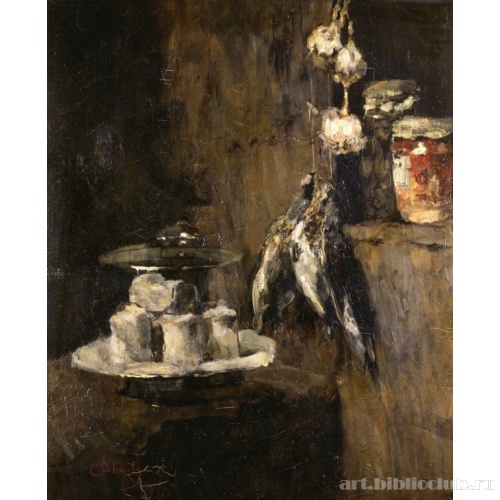 Натюрморт с куропатками и сыром