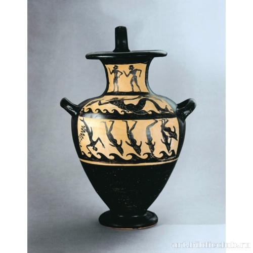 Гидрия с изображением тирренских пиратов, превращающихся в дельфинов
