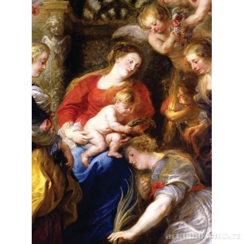 Коронование святой Екатерины. Фрагмент