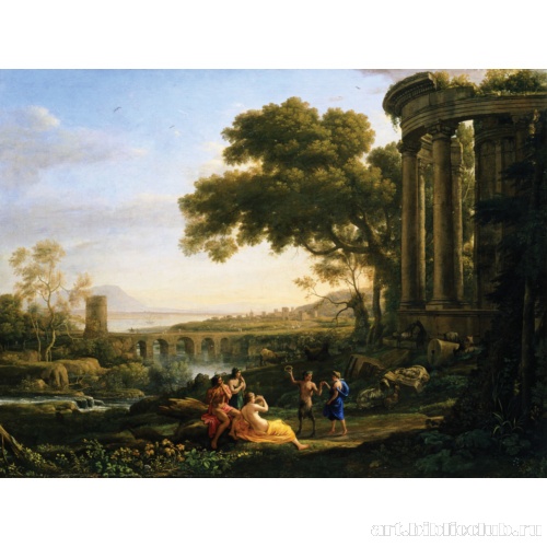 Пейзаж с танцующими нимфой и сатиром