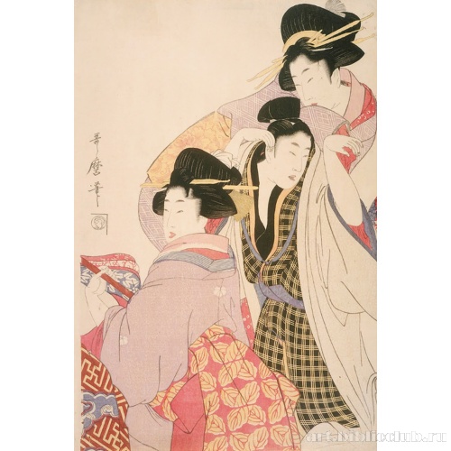 Две гейши и подвыпивший клиент