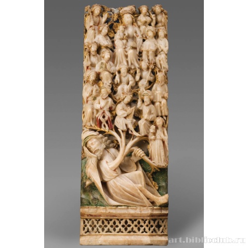 Древо Иессея: родословная Христа с Девой Марией и Младенцем в верхних ветвях