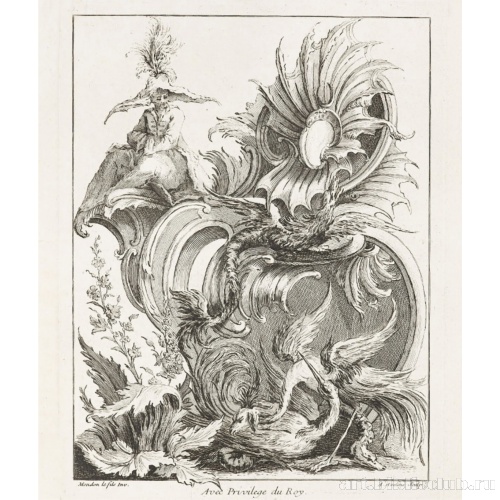 Изображение в стиле рококо с фигурой китайца