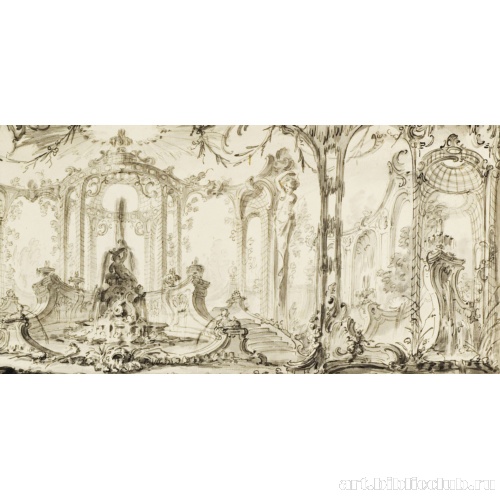 Эскиз для декоративного оформления. Фрагмент