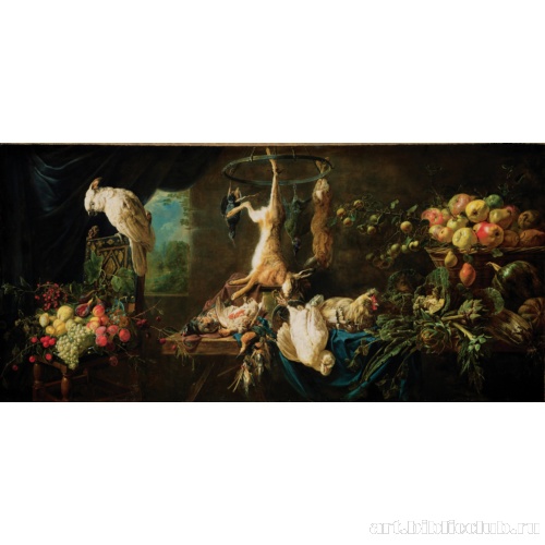 Натюрморт с дичью, овощами, фруктами и какаду