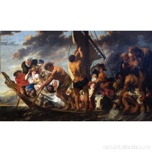 Пожертвование. Петр, находящий серебряную монету в пасти рыбы (Переправа до Антверпена)