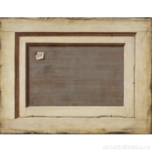 Тромплей. Оборотная сторона картины в раме