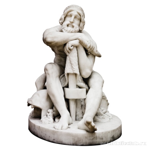 Отдыхающий Тор с молотом