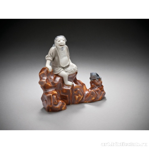 Даосский бессмертный Гама и жаба. Окимоно