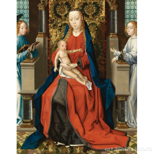 Мадонна с Младенцем и ангелами. Триптих. Фрагмент