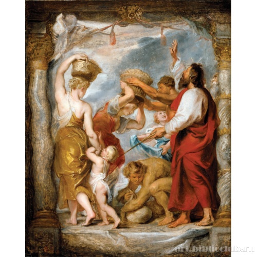 Израильтяне, собирающие манну в пустыне