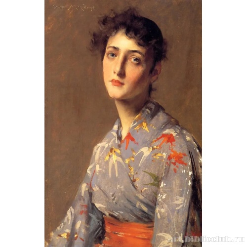 Девушка в японском кимоно