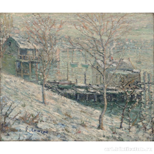 Зимняя сцена на реке Гарлем