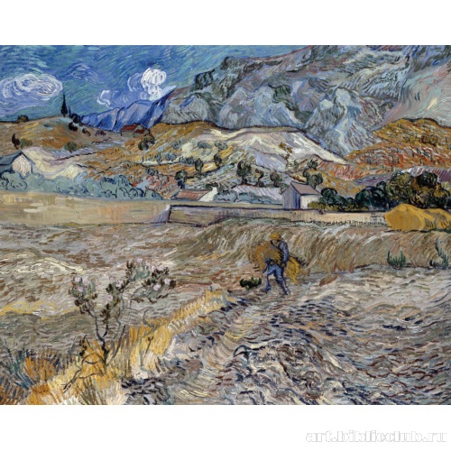 Пейзаж Сен-Реми (Загороженное поле с крестьянином)