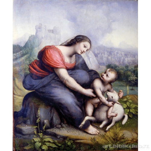 Мадонна с Младенцем и агнцем