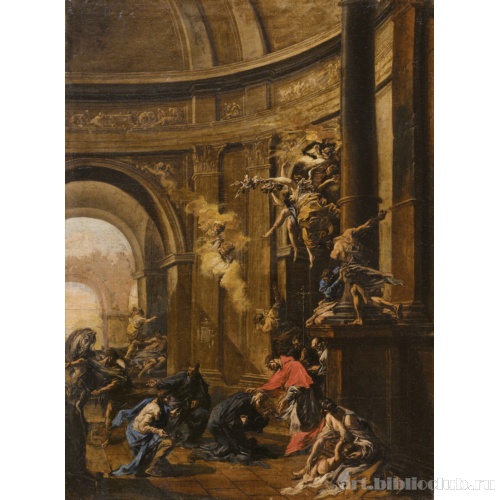 Святой Карл Борромео получает облатки