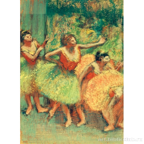 Танцовщицы в голубом и зеленом