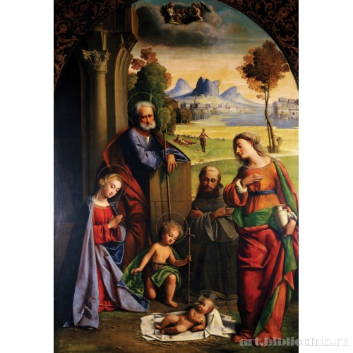 Рождество со святыми Франциском, Марией Магдалиной и ребенком Иоанном Крестителем