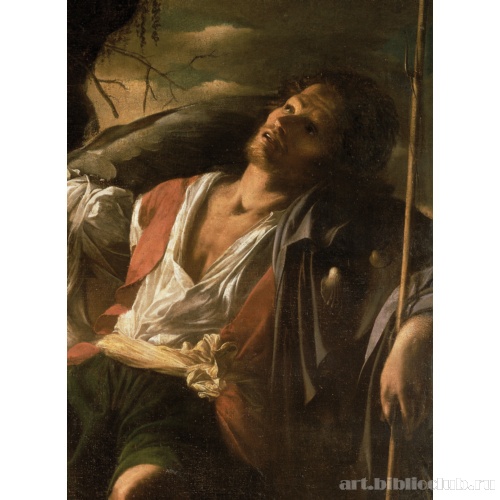 Святой Рох и ангел. Фрагмент