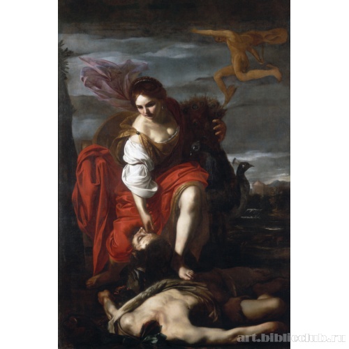 Юнона помещает глаза на павлиний хвост