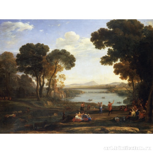 Пейзаж с водяной мельницей