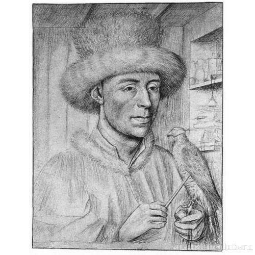 Портрет мужчины с соколом