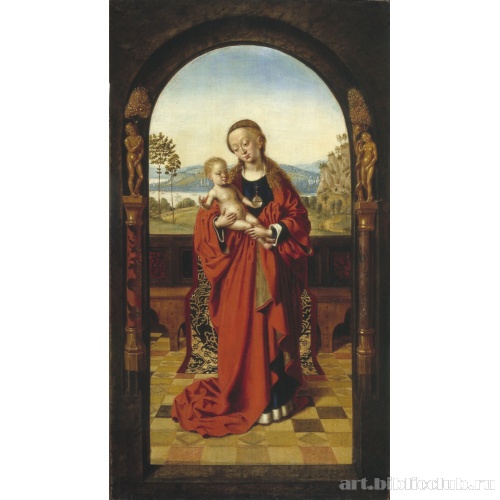 Мадонна с младенцем под аркой