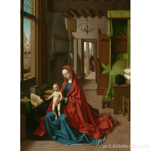 Мадонна с Младенцем в интерьере