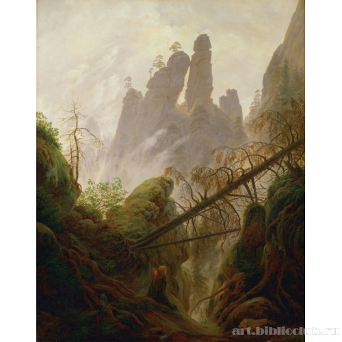 Скалистый пейзаж в Эльбских Песчаниковых горах