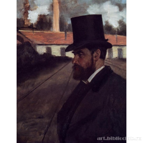 Анри Руар перед своей фабрикой