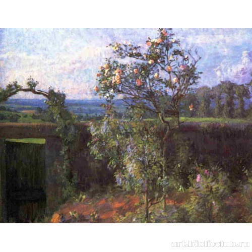 Пейзаж под Йерр (вид на долину и сад художника)