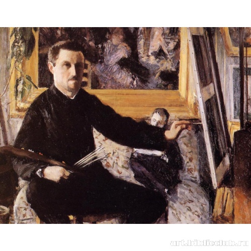 Автопортрет за мольбертом