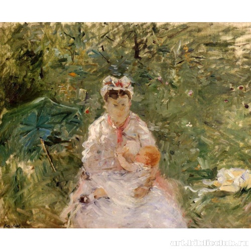 Няня Анджела, кормящая Жюля Моне