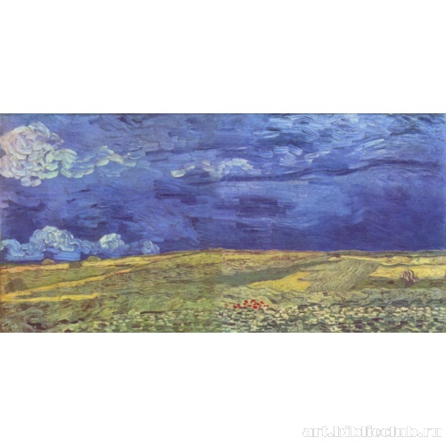 Поле под предгрозовым небом