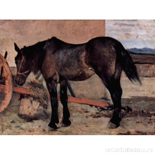 Лошадь перед телегой