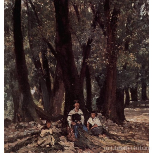 Крестьяне в лесу