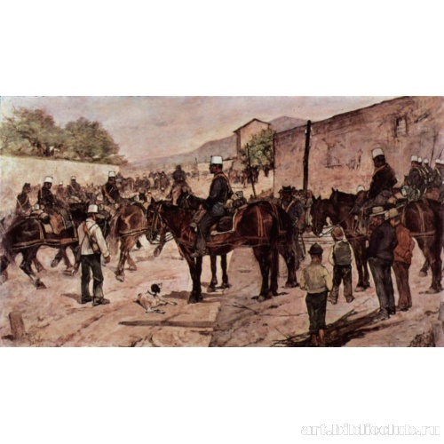 Артиллерийский корпус на просёлочной дороге