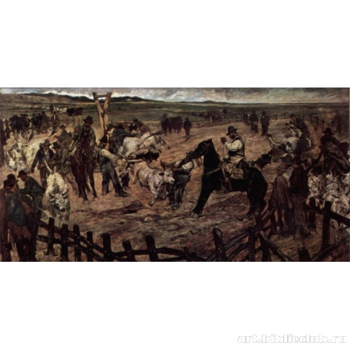 Клеймение молодых быков в Маремме