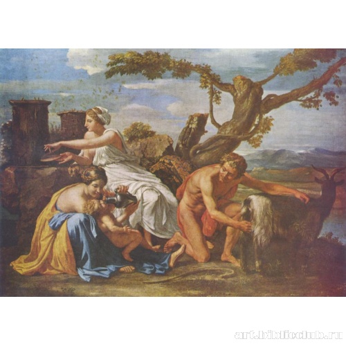 Младенца Юпитера вскармливают молоком козы Амалфеи