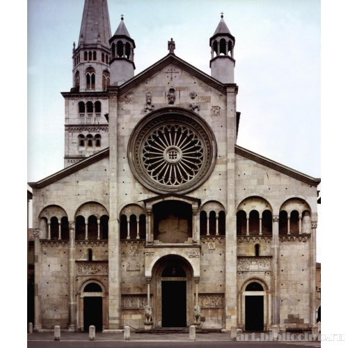 Собор в Модене. Западный фасад