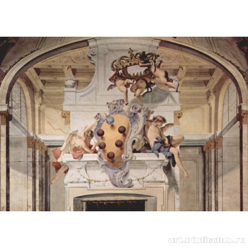 Фрески в палаццо Питти во Флоренции. Герб Медичи