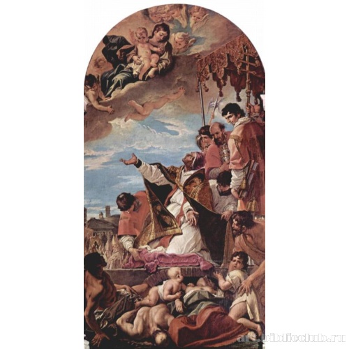 Ходатайство папы Григория Великого за чумных больных перед Девой Марией