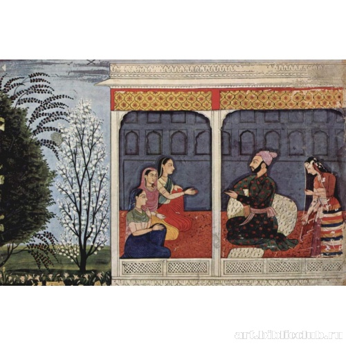 Портрет Говардхана Чанда в окружении женщин