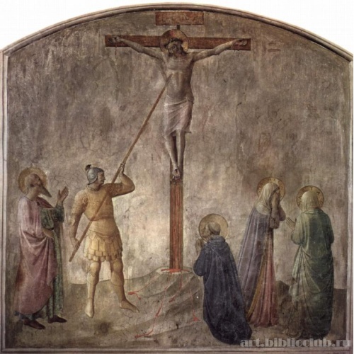 Цикл фресок доминиканского монастыря Сан Марко во Флоренции, сцена: Пронзание копьем