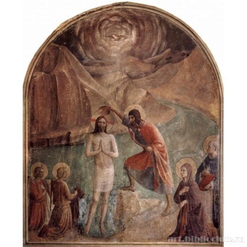 Цикл фресок доминиканского монастыря Сан Марко во Флоренции, сцена: Крещение Христа